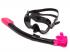 Комплект Сарган Агидель BLACK ! TYPE (маска+трубка) черный/розовый