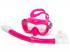 Комплект Сарган Агидель розовый-розовый-белый (маска+трубка)