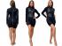  SARGAN BLACK QUEEN Long sleeve/Shorty Lady MESH S
